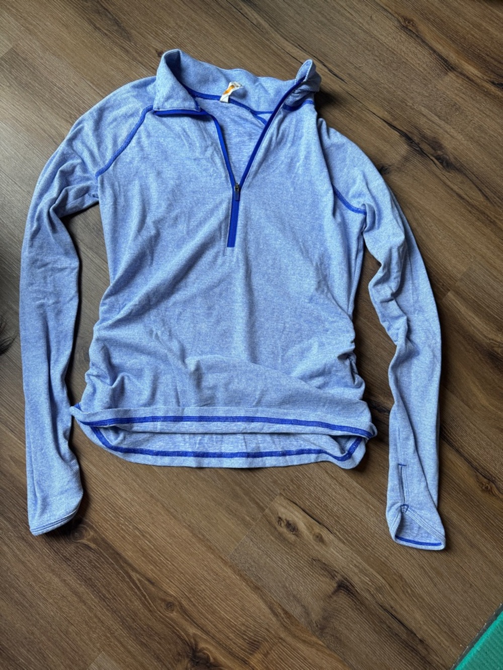 Heather Light Blue Quarter-Zip Pullover